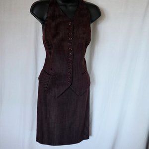 NORMA KAMALI 80s Vest & Slim Skirt Set